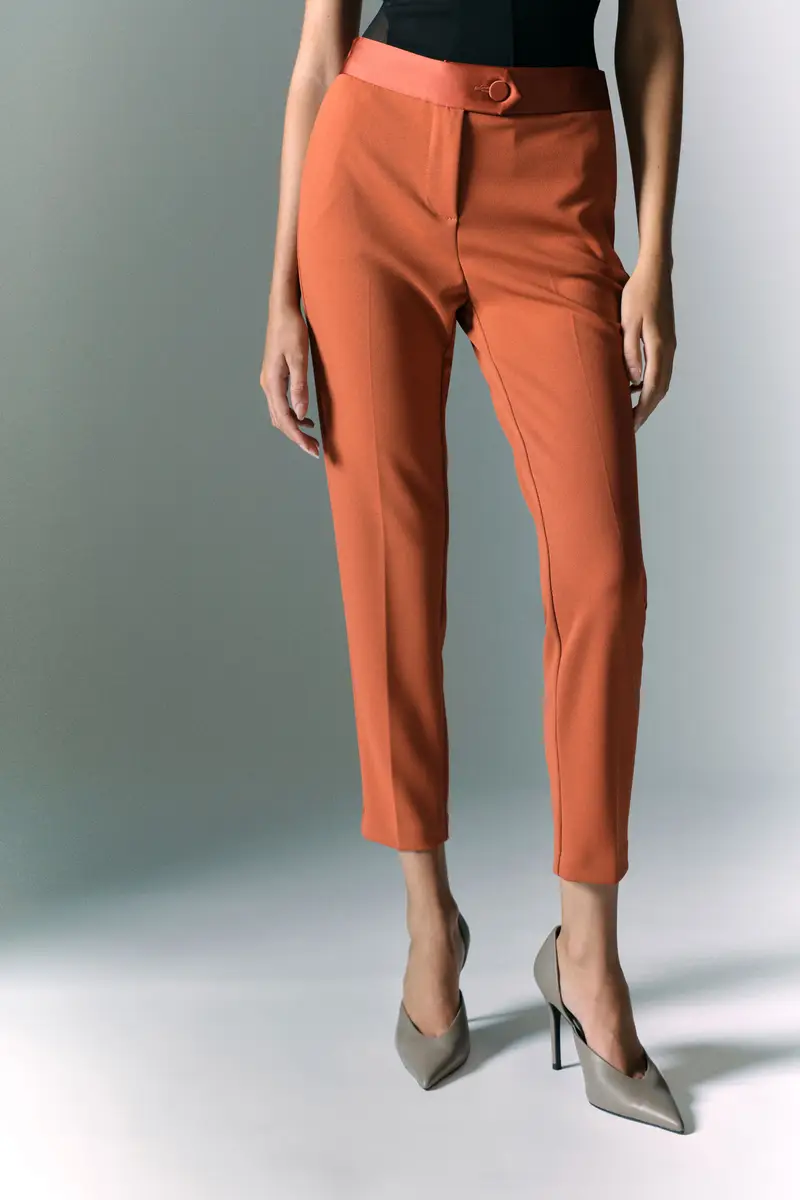 Pantaloni sartoriali a sigaretta Zucca miniatura 4