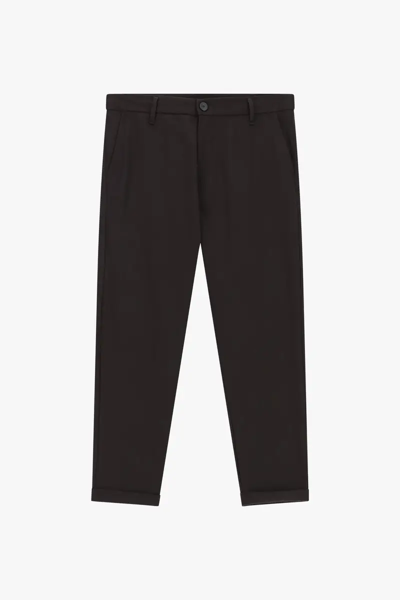 Pantaloni slim fit tinta unita Moro