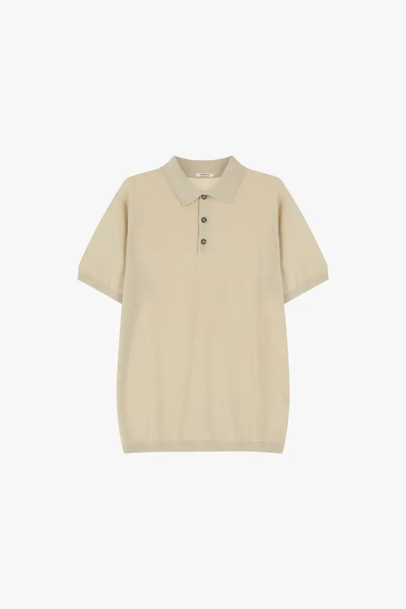 Polo con maniche corte classiche Sabbia