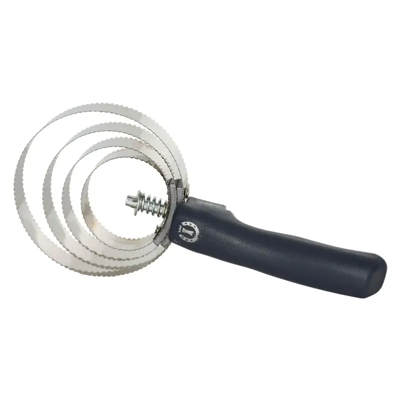 Cardatore rotondo in metallo per cavalli Imperial Riding