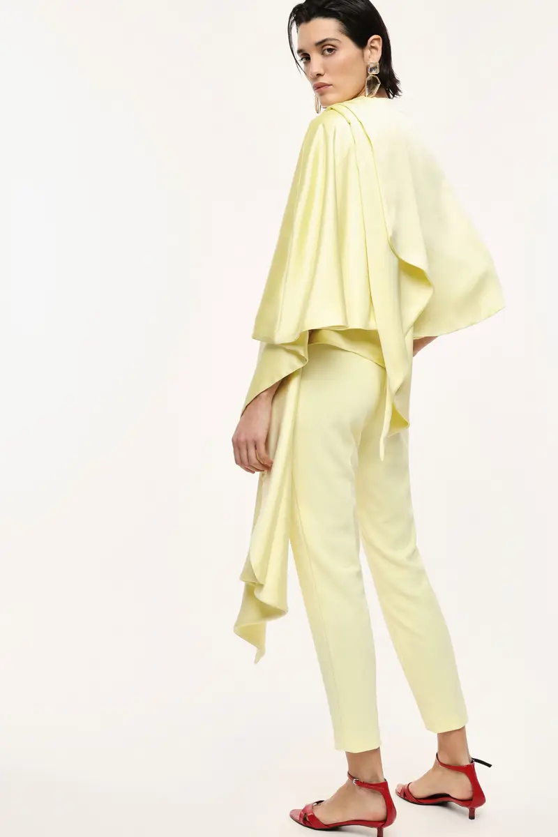 Scialle effetto satin Canarino miniatura 3