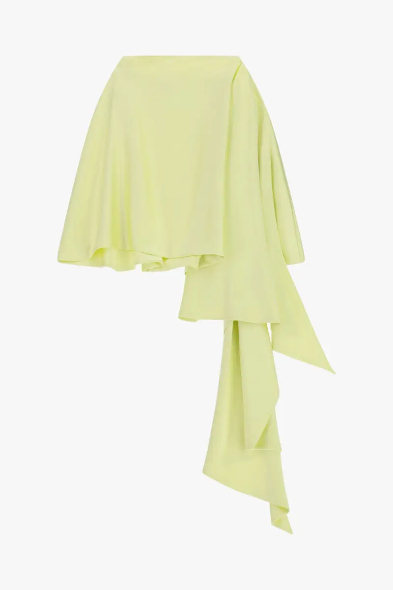 Scialle effetto satin Canarino