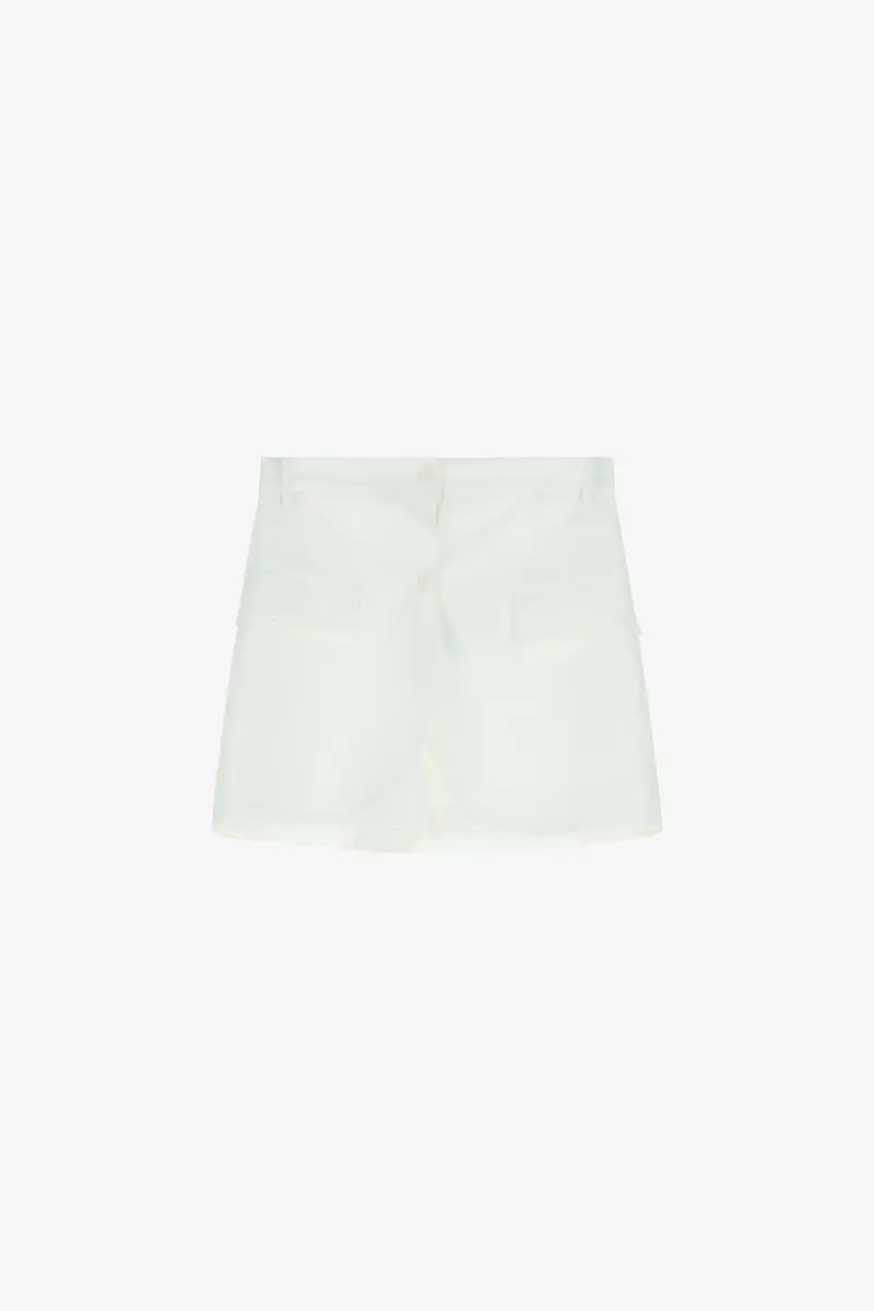 Skorts con tasche frontali e chiusura multipla Milk