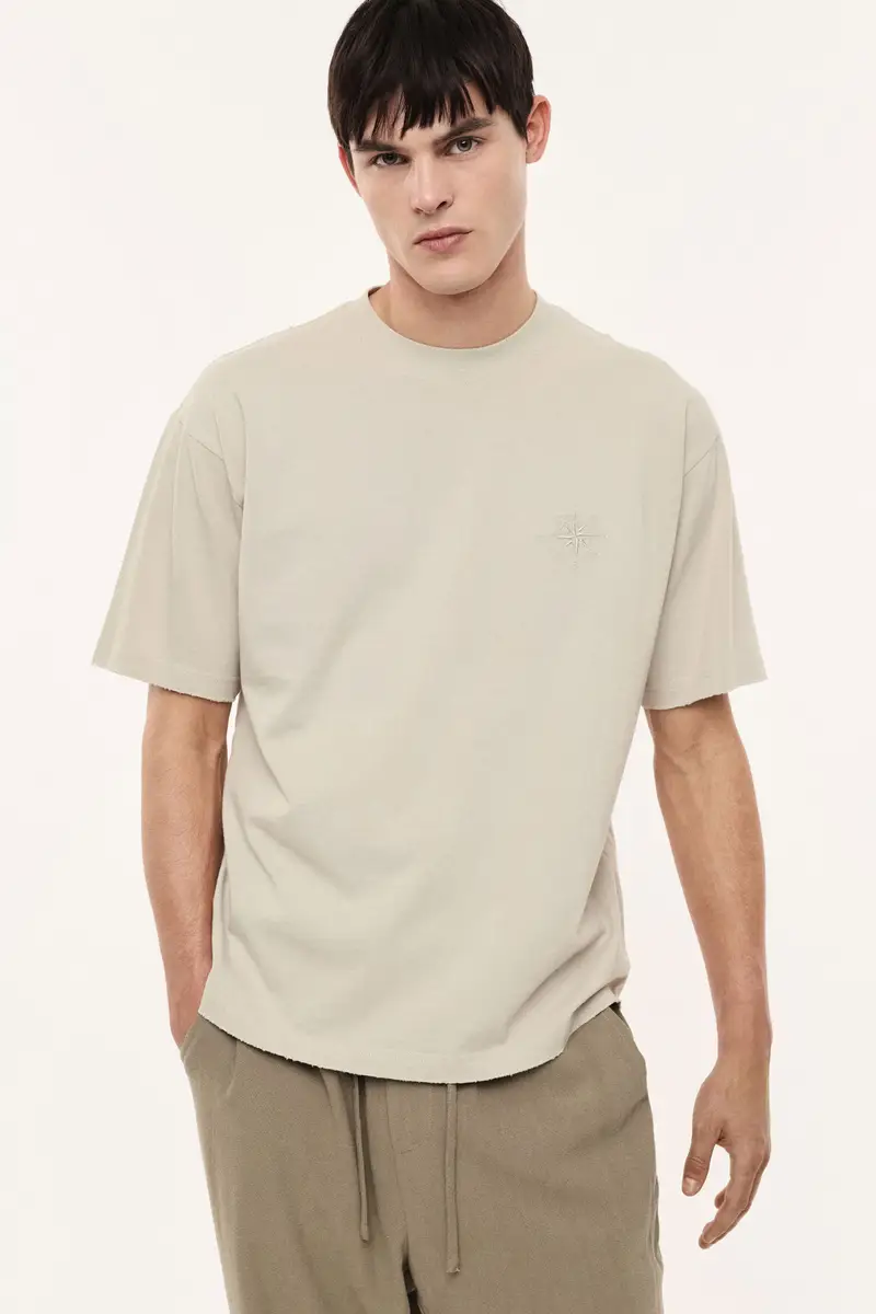 Imperial T-shirt Beige 4245915 miniatura 2