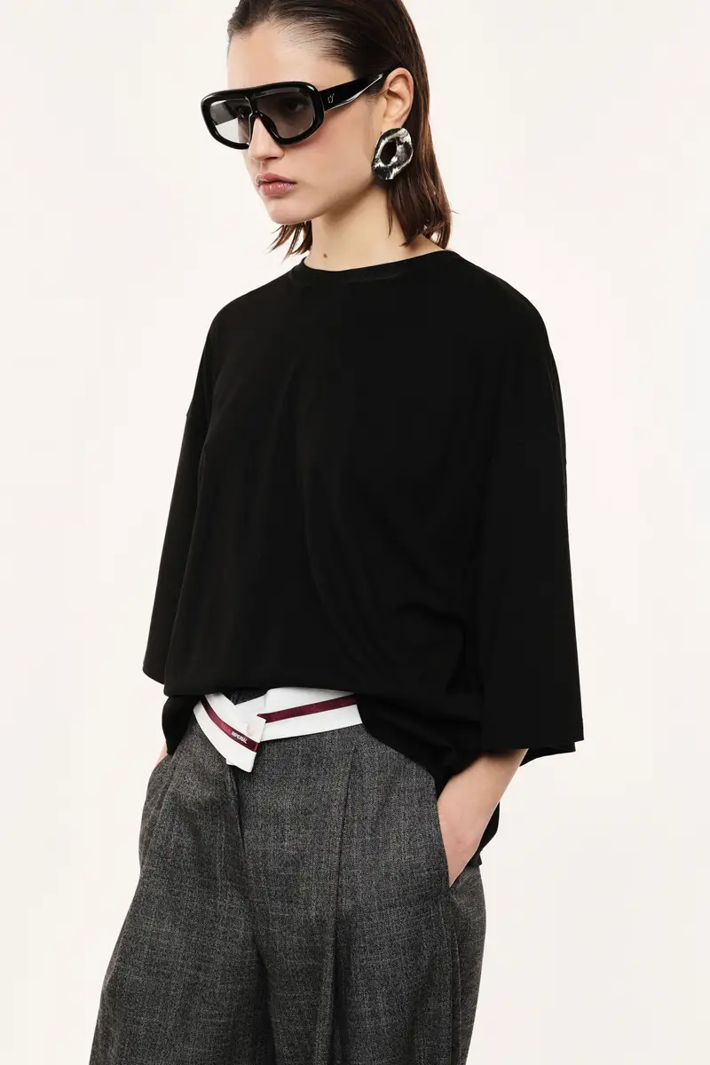 Imperial T-shirt Nero 4216866 miniatura 2