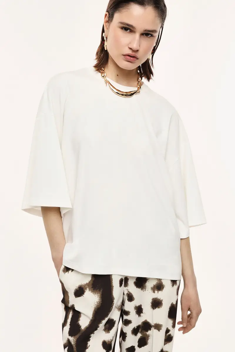 Imperial T-shirt Bianco 4216867 miniatura 2