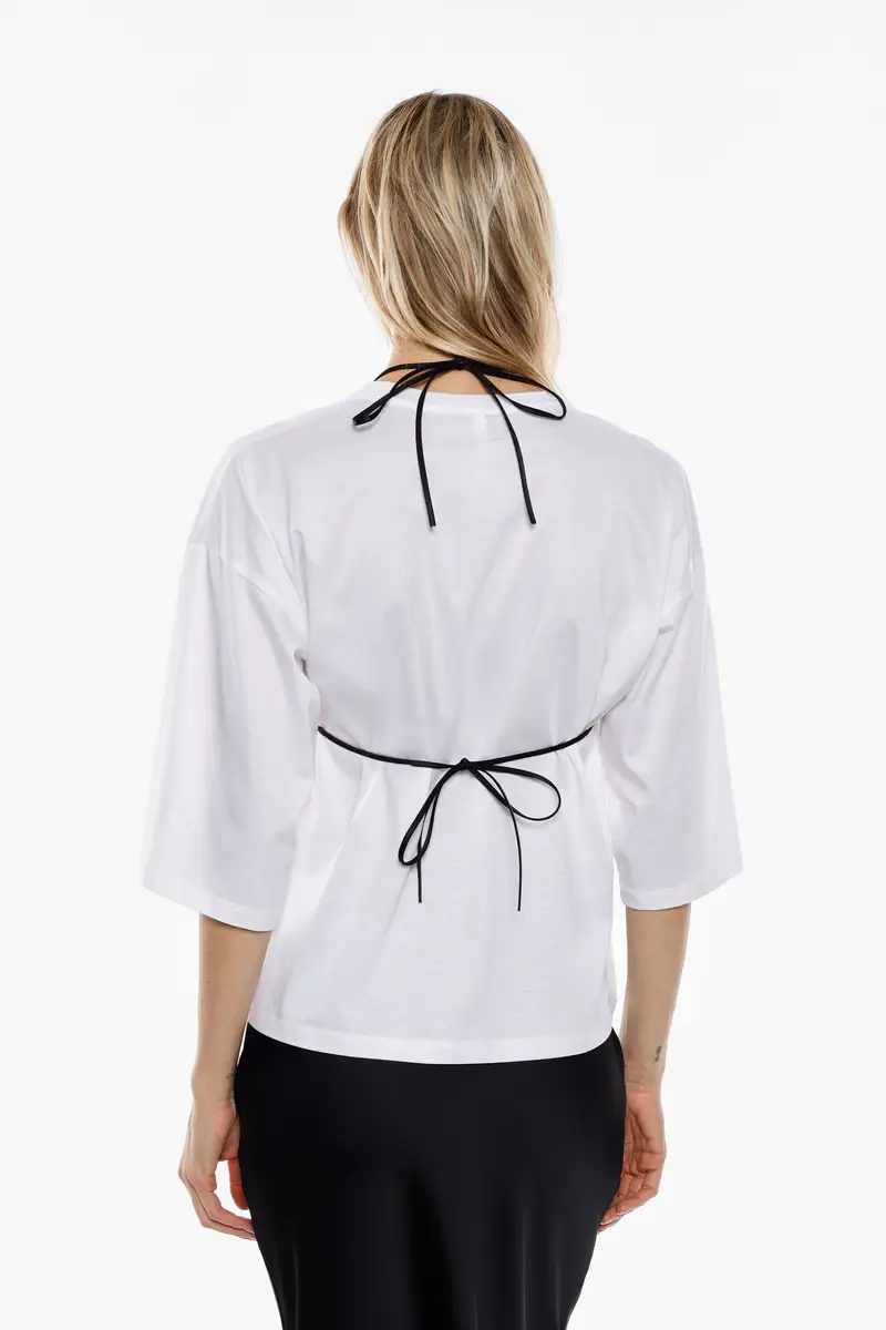 Imperial T-shirt Bianco 4283725 miniatura 3