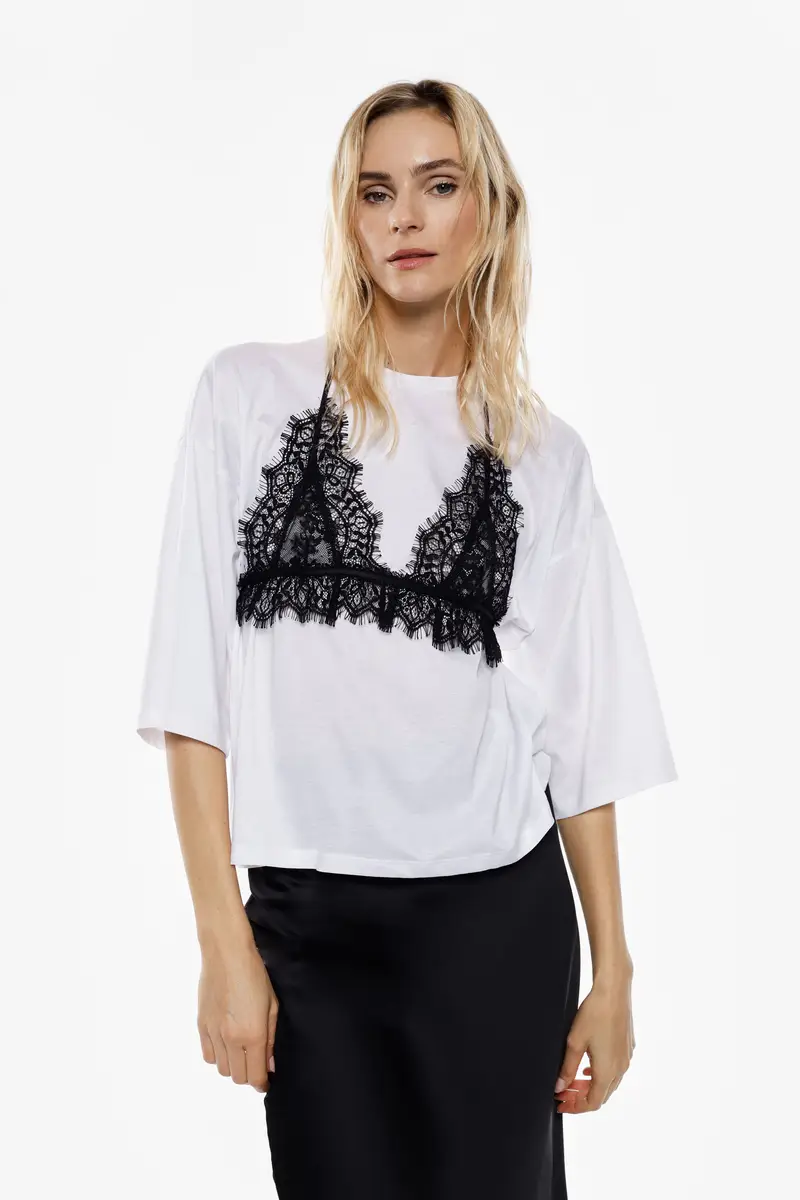 Imperial T-shirt Bianco 4299464 miniatura 2