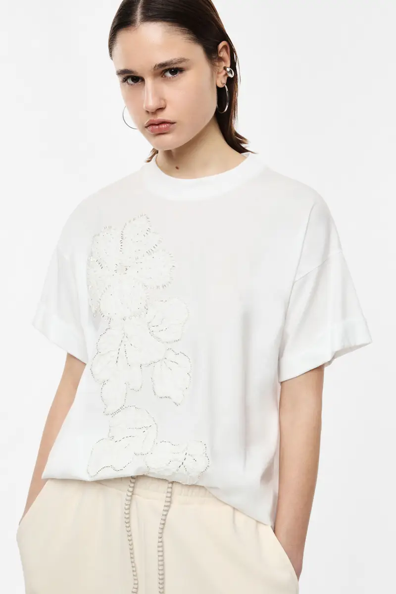 Imperial T-shirt Bianco 4346275 miniatura 2