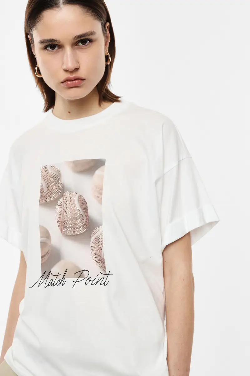 Imperial T-shirt Bianco 4323155 miniatura 2