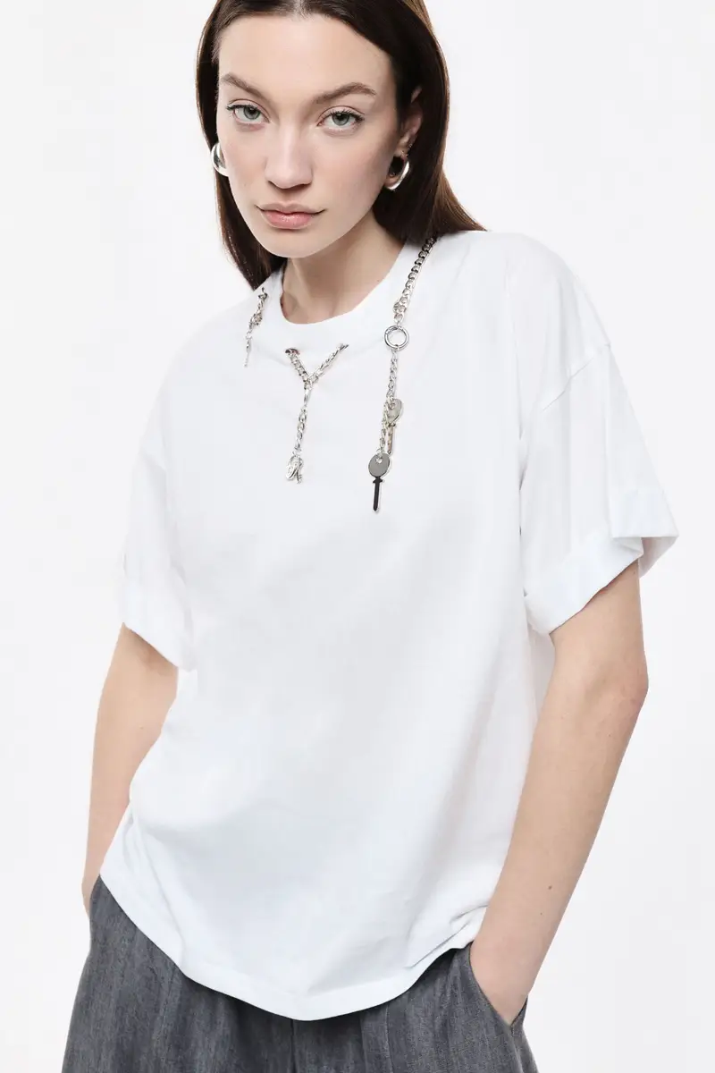 Imperial T-shirt Bianco 4245933 miniatura 2