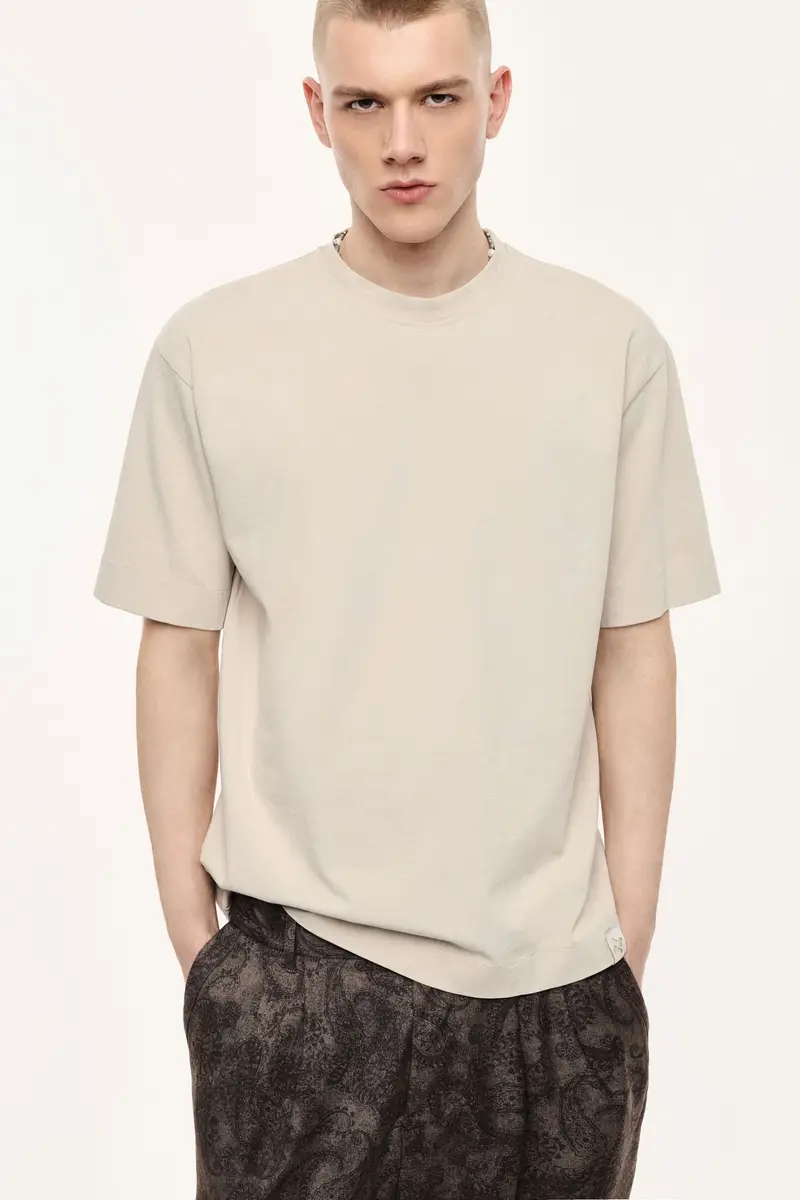 Imperial T-shirt Beige 4245916 miniatura 2