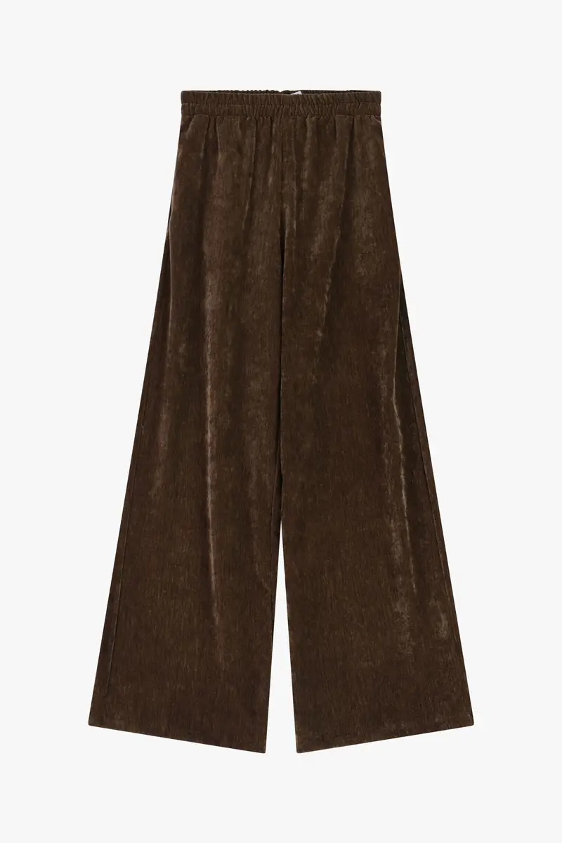 Trousers ampi vita alta con elastico Moro