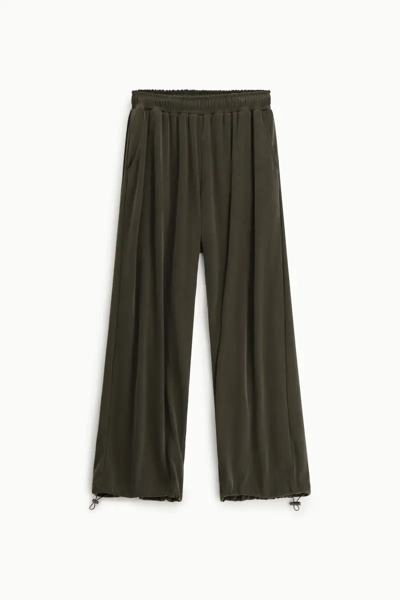 Trousers baggy-fit con fondo regolabile Army