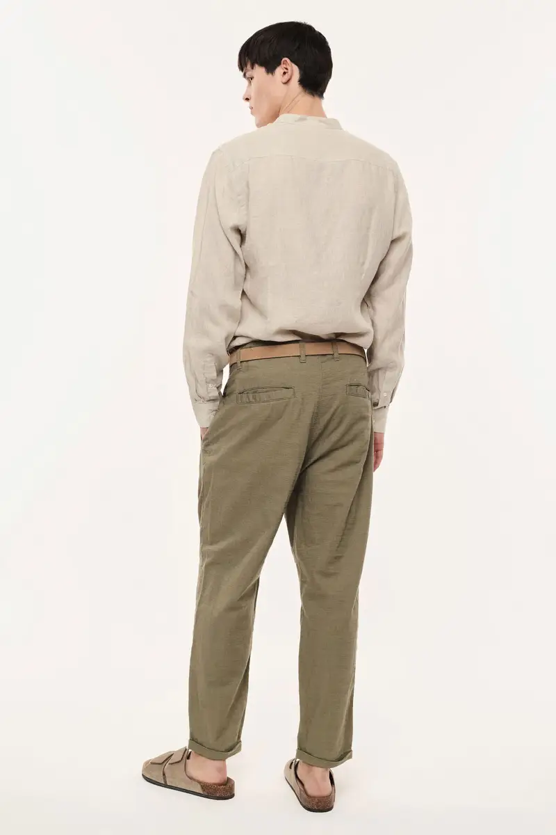 Trousers baggy-fit pince medio cavallo Army miniatura 3