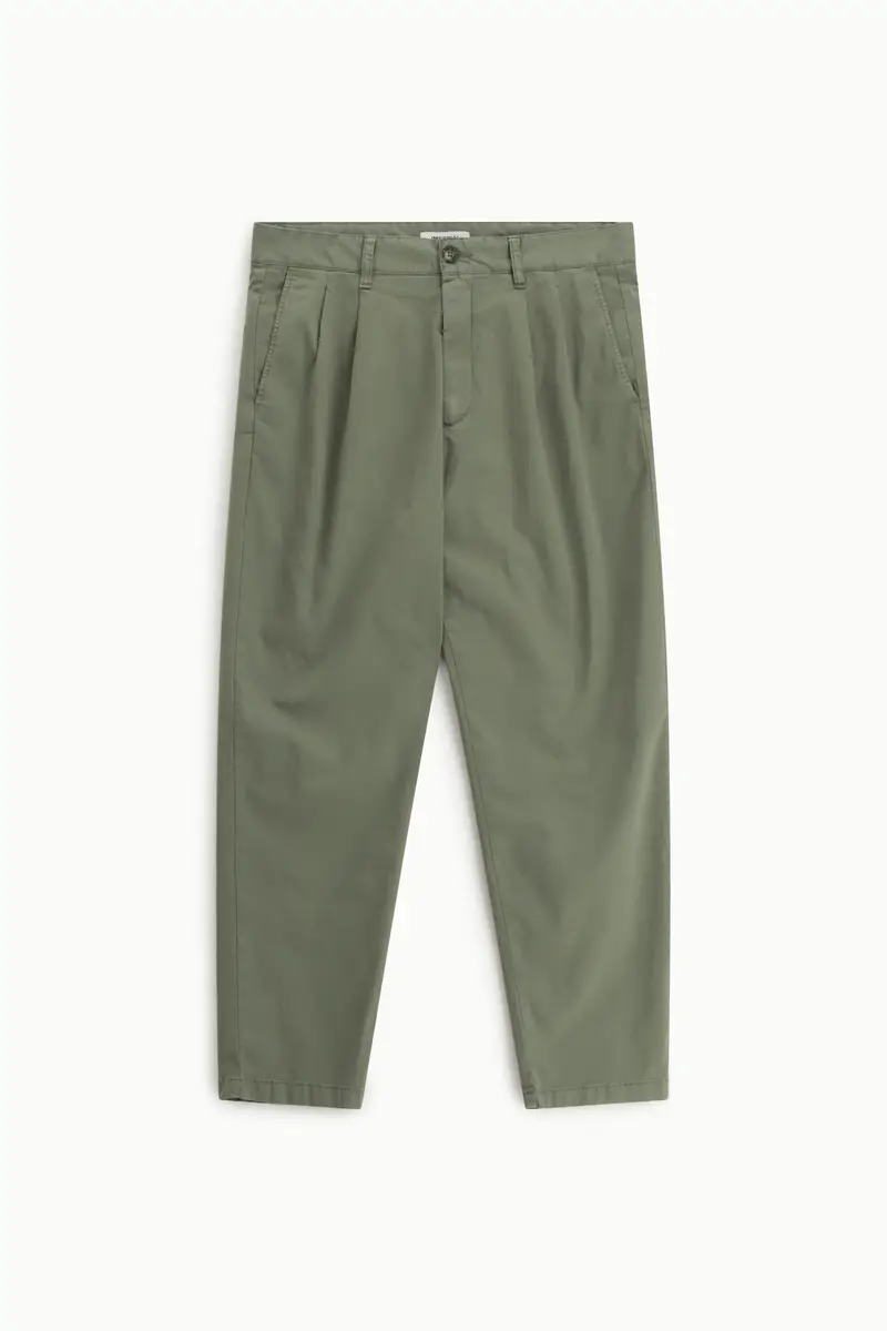 Trousers baggy-fit pince vita media Army