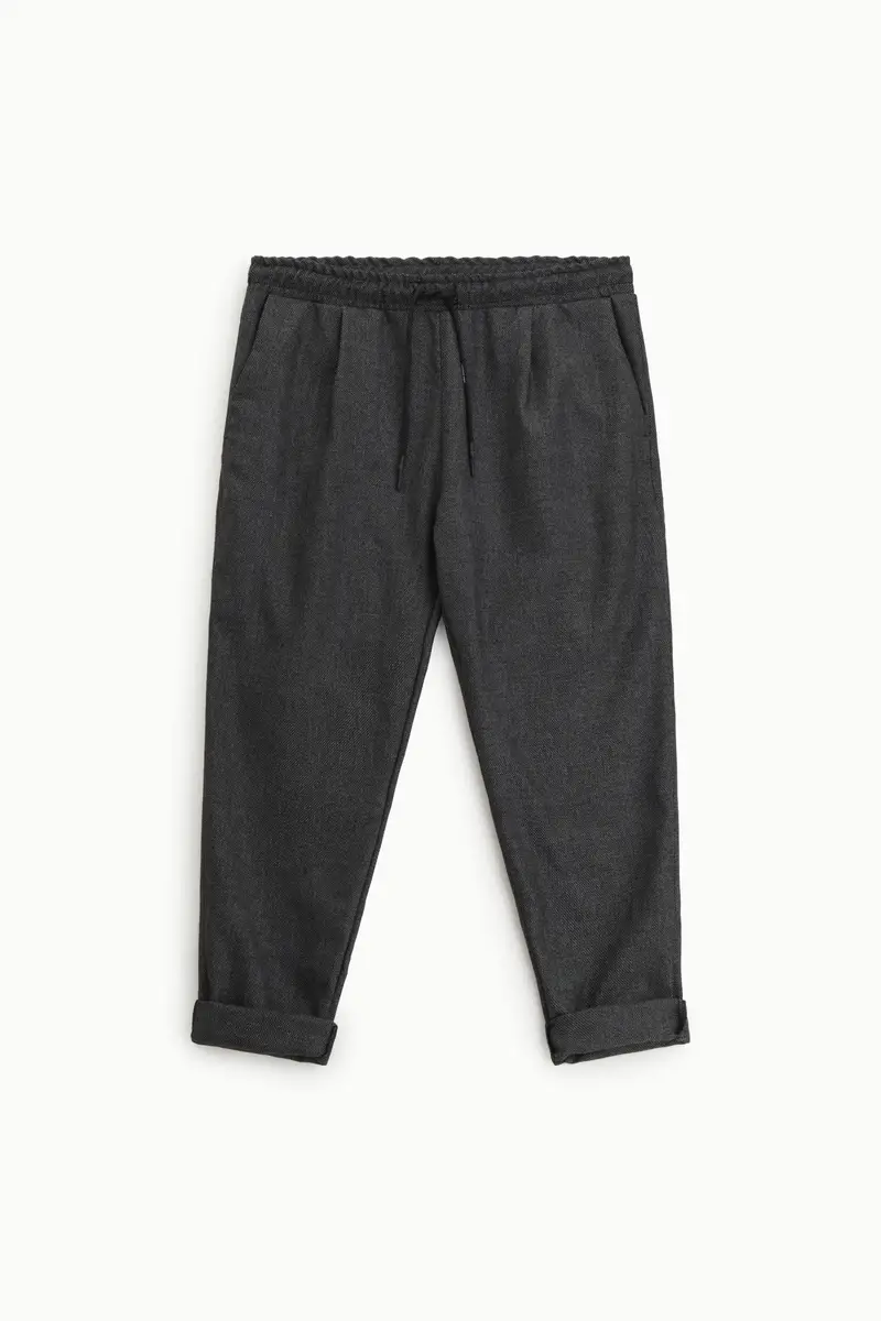 Trousers jogger fit con cintura elasticizzata Antracite