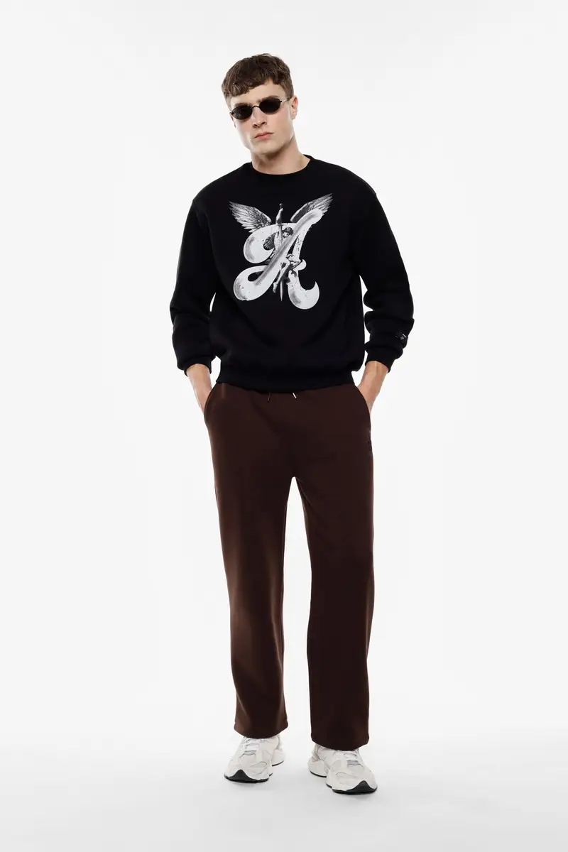 Trousers jogging fit con elastico e tasche Moro miniatura 2