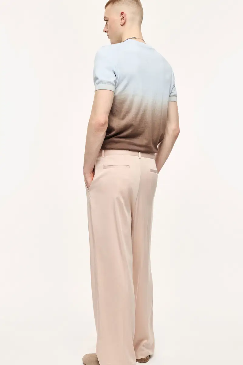 Trousers regular-fit con pince e tasche laterali Skin miniatura 3