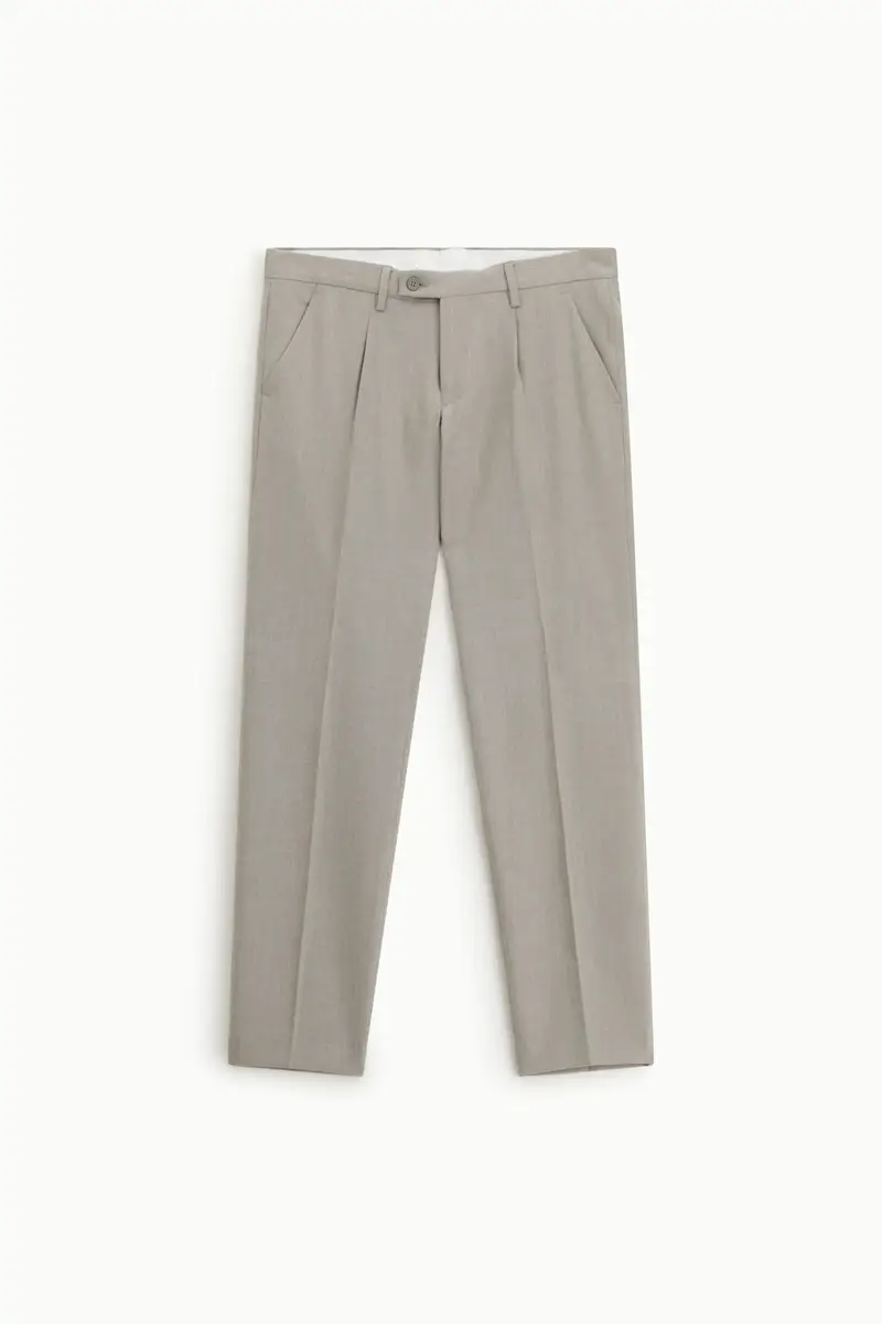 Trousers slim-fit con piega centrale e tasche Fango