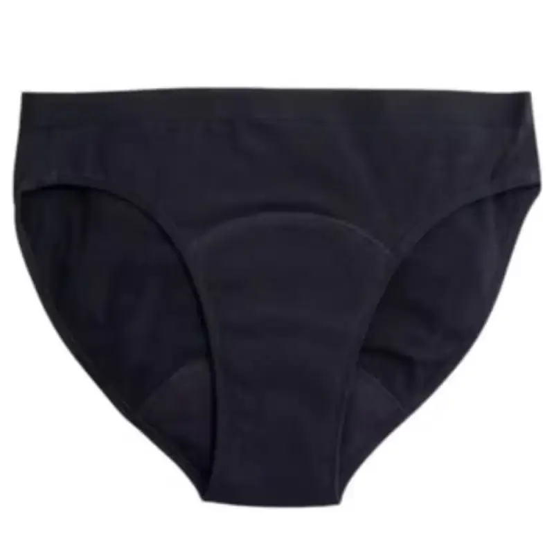 Mutandine Mestruali Bikini Teen Nere - Flusso Medio XS