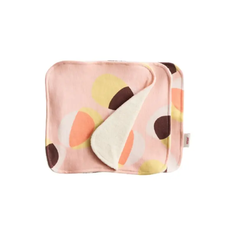 Set di Salviette Lavabili rosa hoop (3 pezzi)