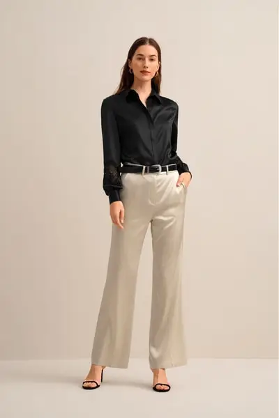 Camicetta in pizzo Armeria EURNero