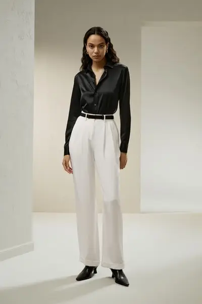 Camicia di seta su misura EURNero