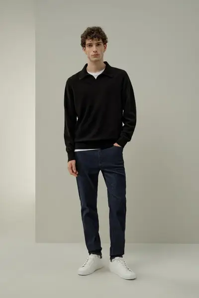Maglione Tailored in Baby Cashmere 18-Gauge Versatile EURNero