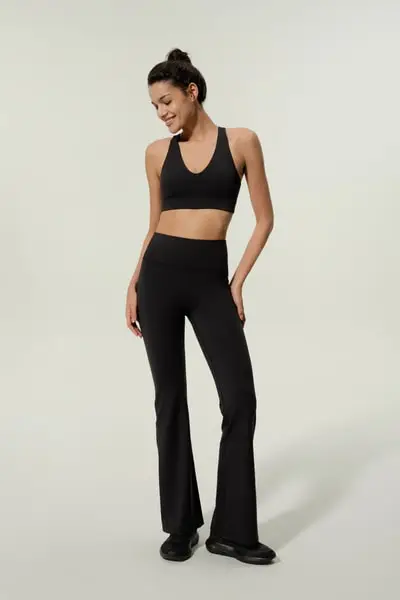 Pantaloni Yoga Vita Alta Svasati | Miscela Seta Premium | Donna EURNero