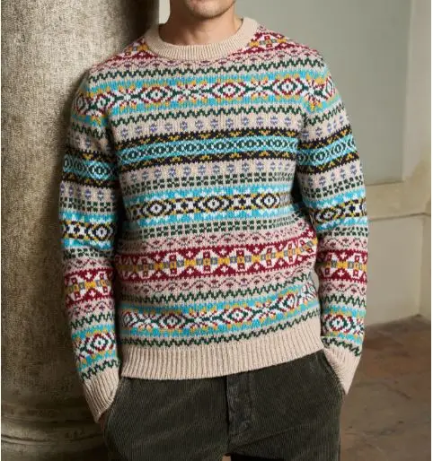 Maglia Girocollo Jacquard Size