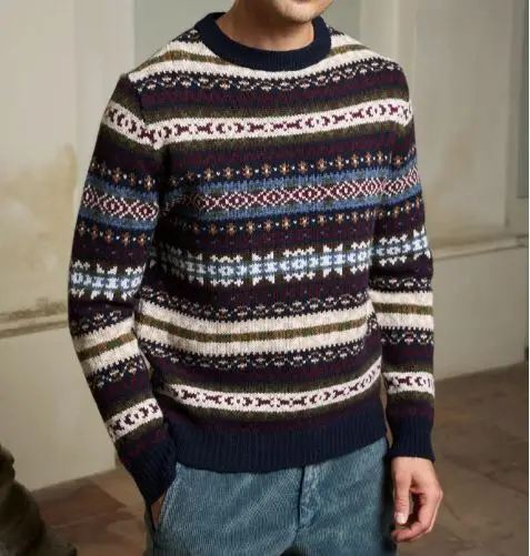 Maglia Girocollo Jacquard Size