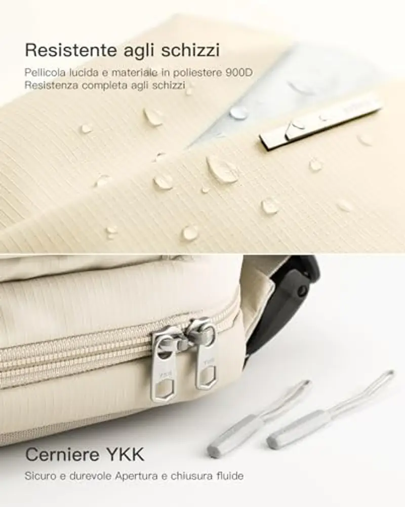 Inateck Marsupio Uomo Beige 2152967 miniatura 3