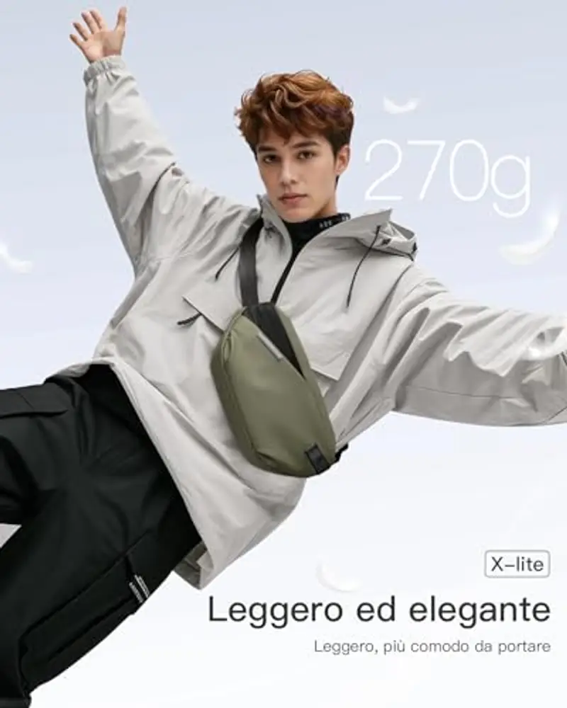 Inateck Borsa a spalla Uomo Verde 1898231 miniatura 3