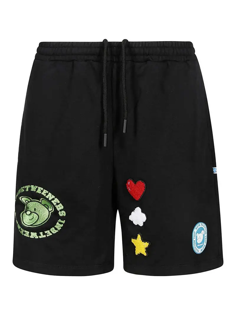 Pantaloncini in felpa Nero