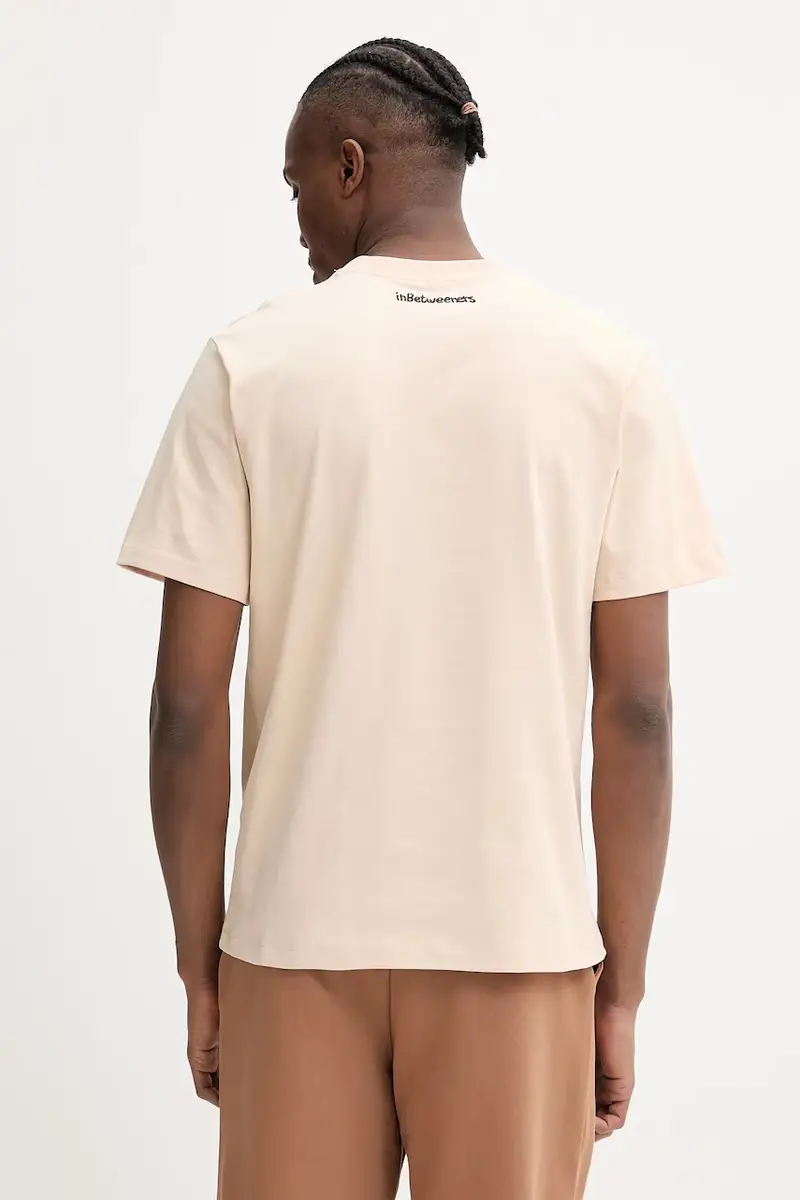 t-shirt in cotone colore beige S5TWUATH031 miniatura 5