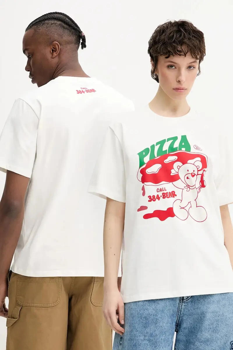 t-shirt in cotone colore beige S5TWUATH041