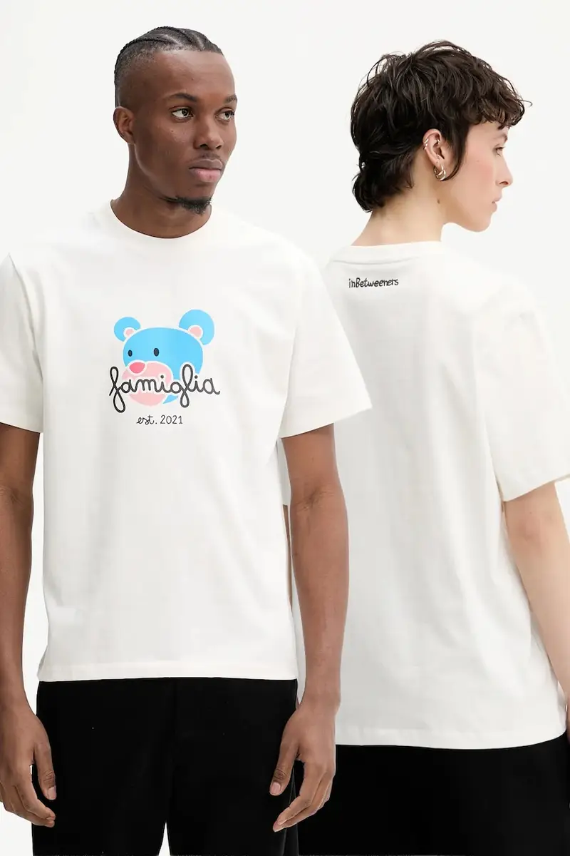 t-shirt in cotone colore beige S5TWUATH043