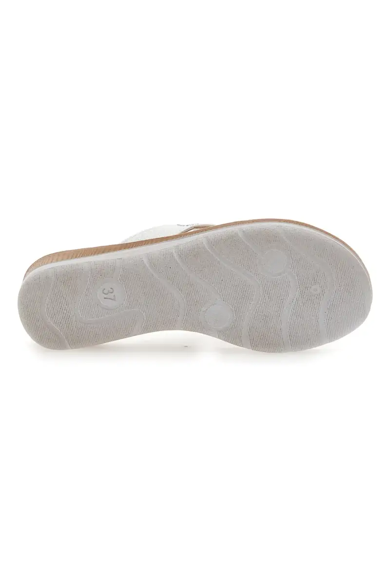 Ciabatte Bianche Infradito Con Pietre e Strass Inblu Bv [BIANCO] miniatura 5