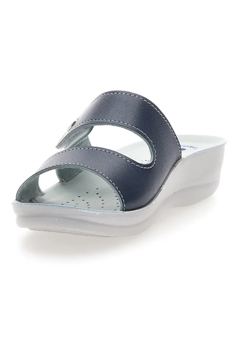 Ciabatte blu con doppia fascia regolabile e plantare anatomico INBLU 63VR [BLUE] miniatura 4