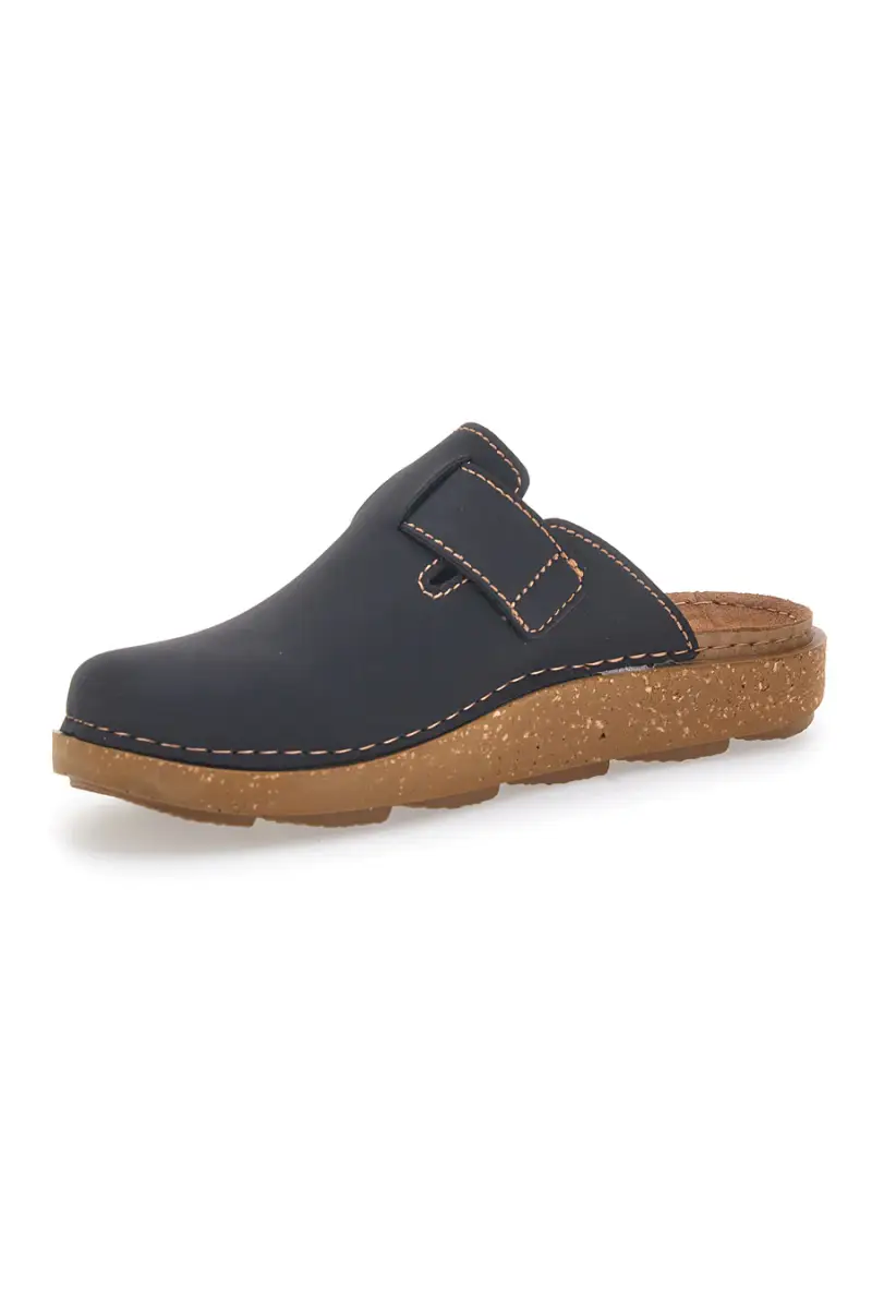 Ciabatte chiuse blu con fibbia e suola comfort Inblu 17MT [NERO] miniatura 4