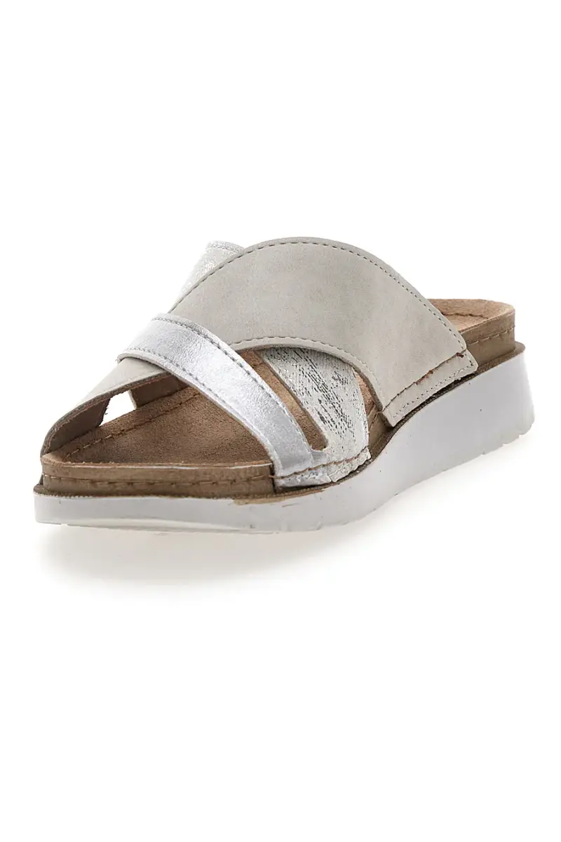 Ciabatte Ghiaccio con Sottopiede in Pelle INBLU 45 CN [GHIACCIO] miniatura 3