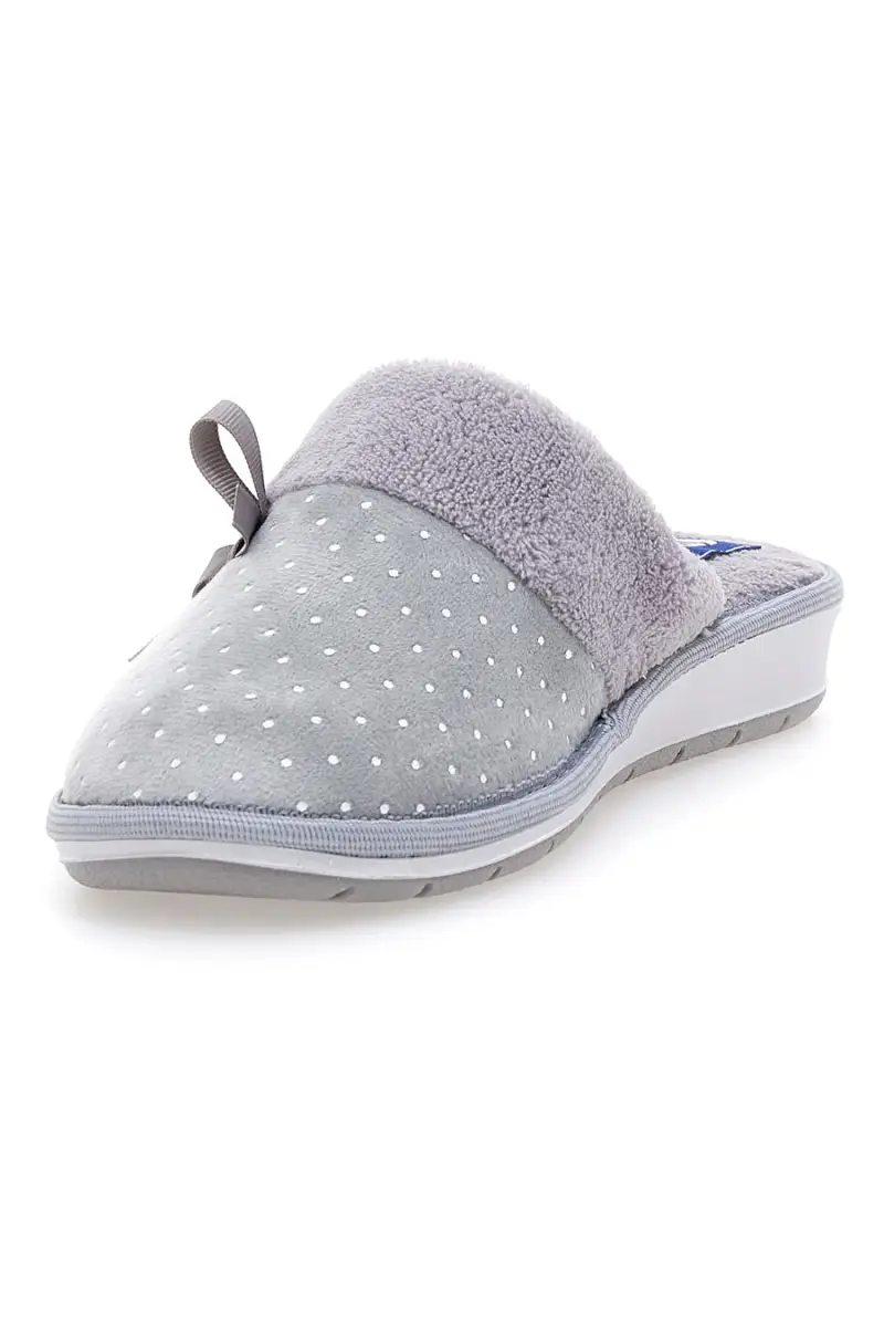 Ciabatte grigie con pois e fiocco decorativo Inblu 72 LB [GRIGIO] miniatura 3