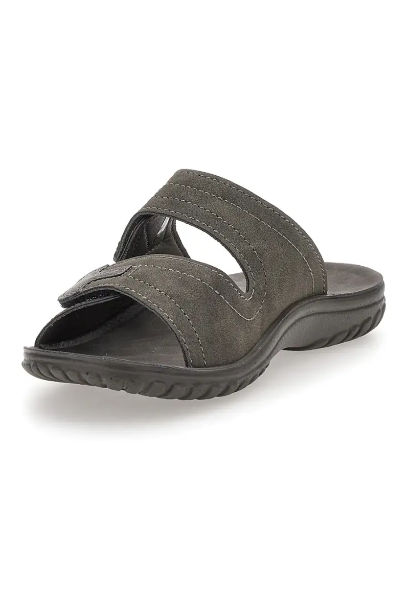 Ciabatte Grigio Con Strappi in Velcro Inblu 106 Fn [GRIGIO] miniatura 3