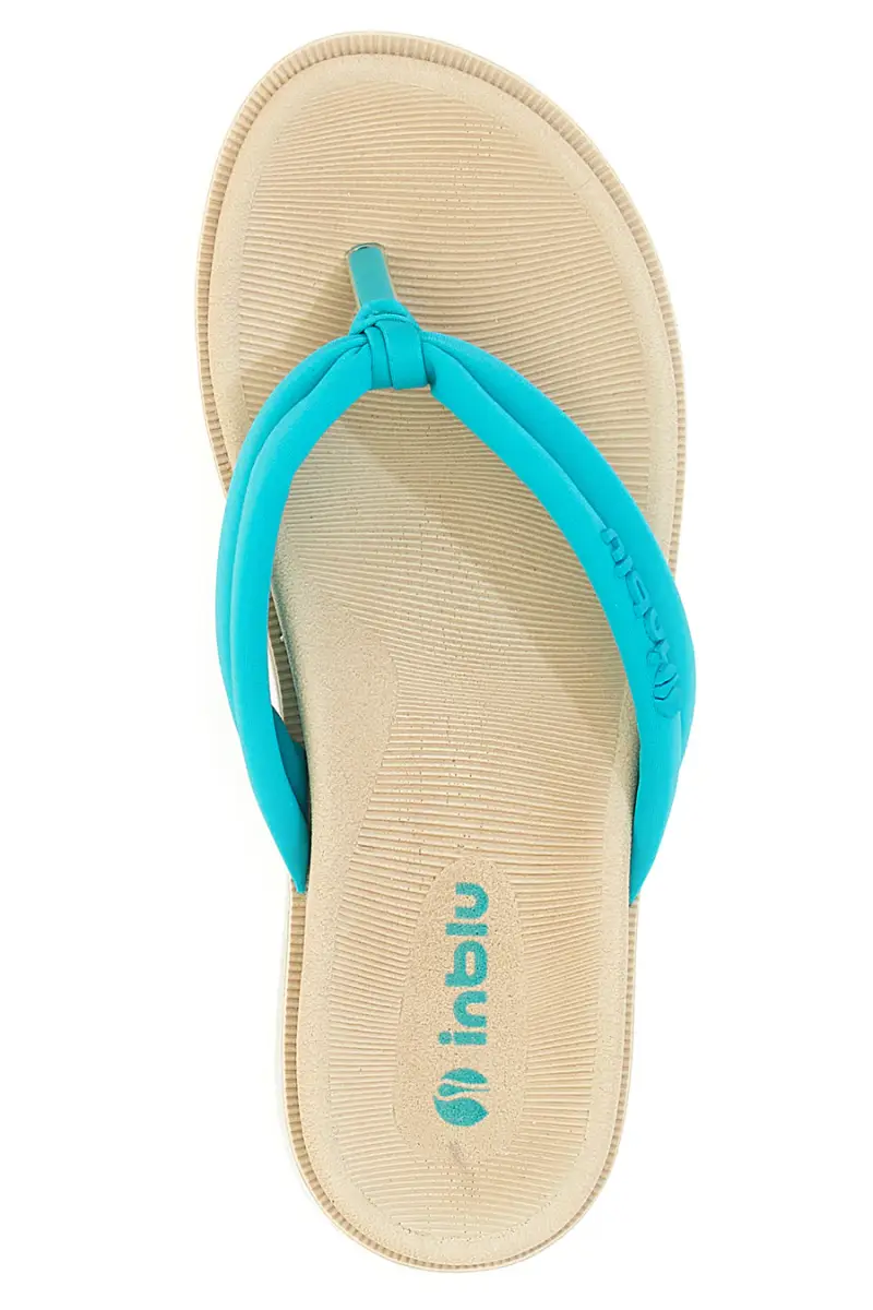 Ciabatte infradito azzurre morbide con tecnologia Dual Sensity Inblu 04 SF [ACQUAMARINA] miniatura 3