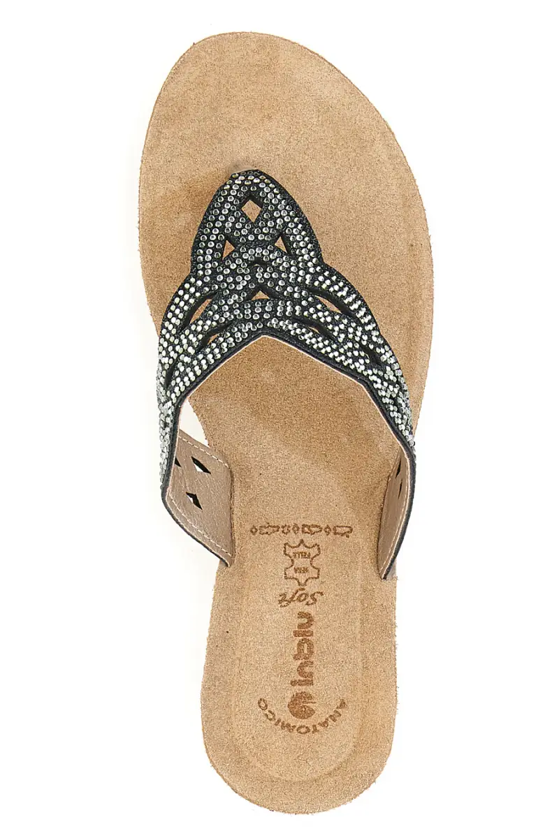 Ciabatte Infradito con Zeppa Inblu 45 GM Nere [NERO] miniatura 5