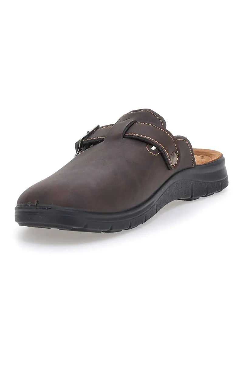 Ciabatte marroni con fibbia e plantare anatomico Inblu 33 BG [TESTA DI MORO] miniatura 4