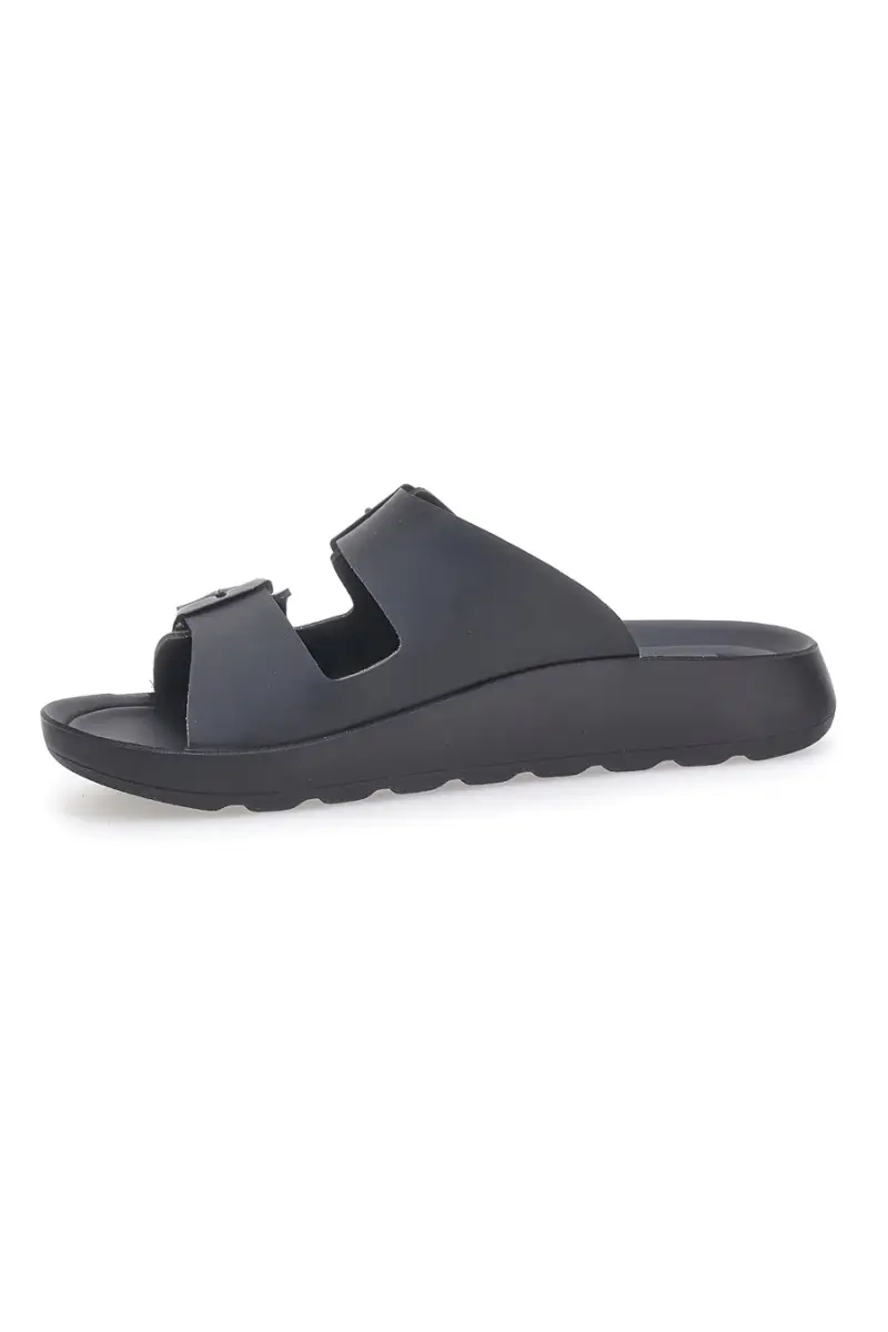 Ciabatte nere con doppia fibbia INBLU 12 AG [NERO] miniatura 4