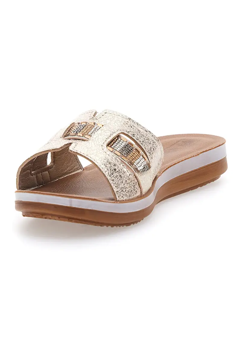 Ciabatte Platino con Brillantini INBLU 08 ZO [PLATINO] miniatura 3