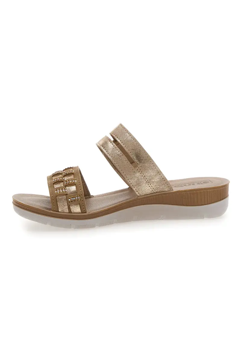 Ciabatte Platino Con Doppia Fascia Inblu 35 BV [PLATINO] miniatura 4